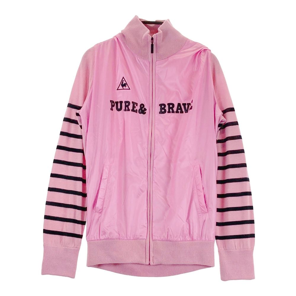 ルコック ゴルフ レディース　ジャケットＬサイズ サイズ：L LE COQ GOLF ルコックゴルフ ナイロン切替 ニット ジップ