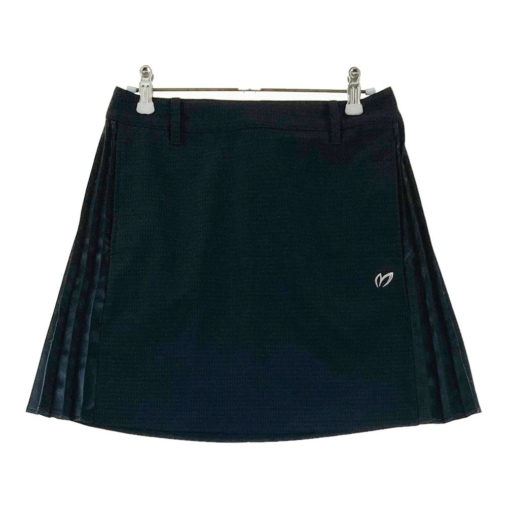 サイズ 0 MASTER BUNNY EDITION マスターバニーエディション スカート サイドプリーツ 千鳥柄 ブラック系 ゴルフウェア レディース ストスト