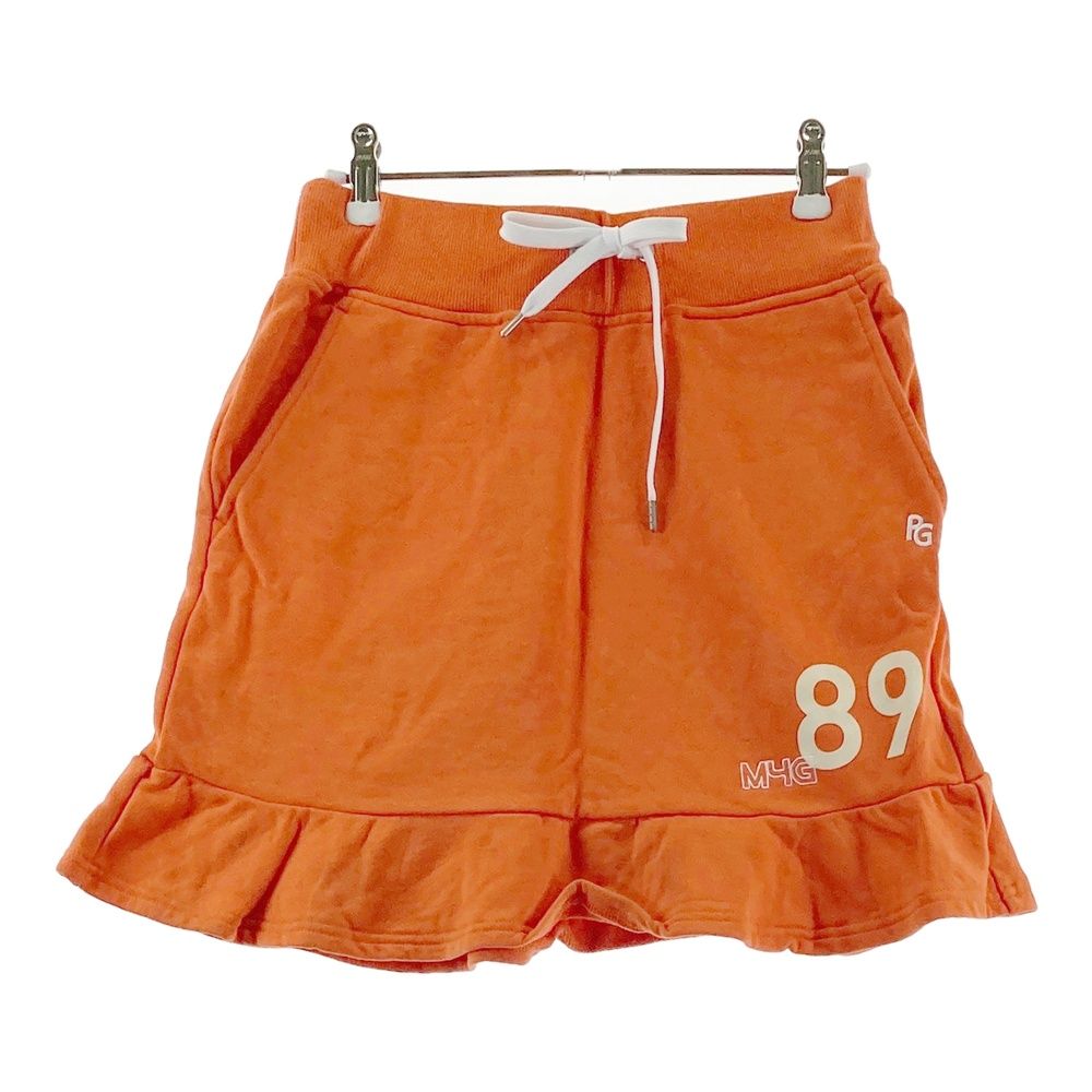 サイズ 0 PEARLY GATES パーリーゲイツ スウェットスカート 裾フ オレンジ系 ゴルフウェア レディース ストスト