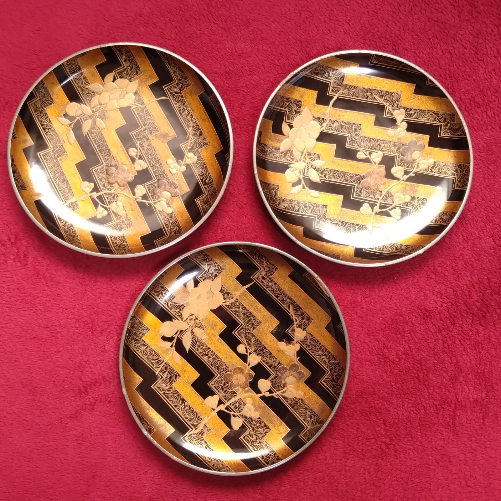 レトロ 丸茶菓器 丸トレー 丸皿 菓子盆 丸盆