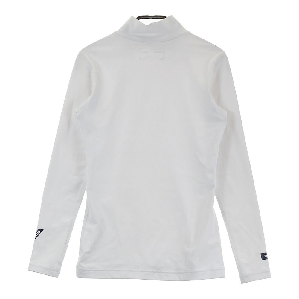 パーリーゲイツ　モックネックシャツ　ホワイト　０ サイズ：0 PEARLY GATES パーリーゲイツ モックネック長袖Tシャツ