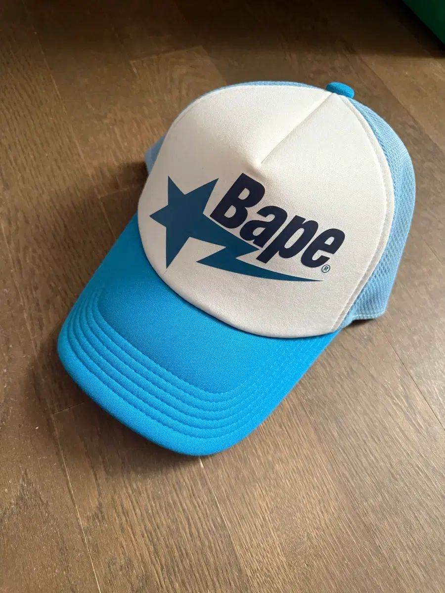 アベイシングエイプ メッシュキャップ ブルー