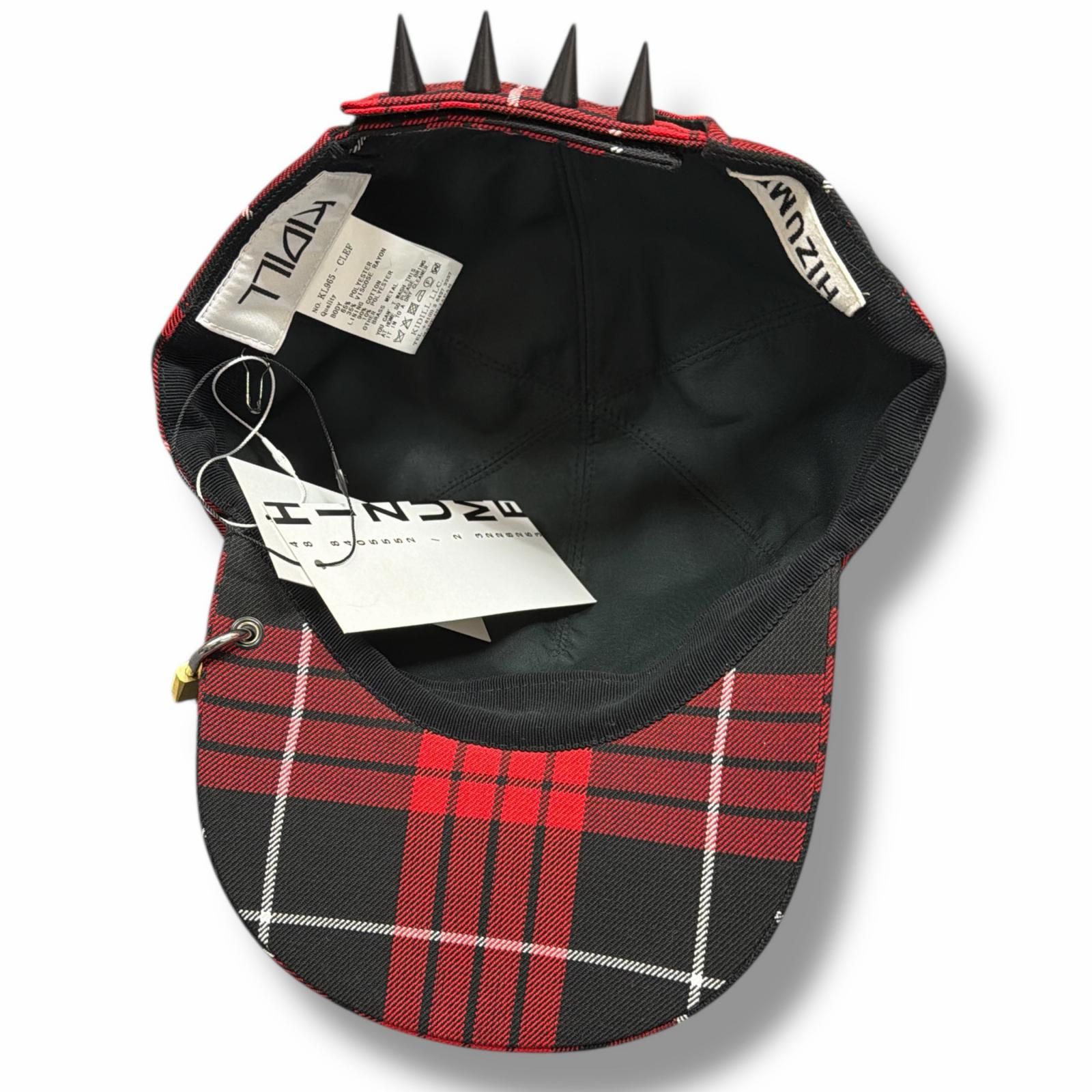 参考上代58300円 未使用 KIDILL CLEF - CAP タータンチェック キャップ