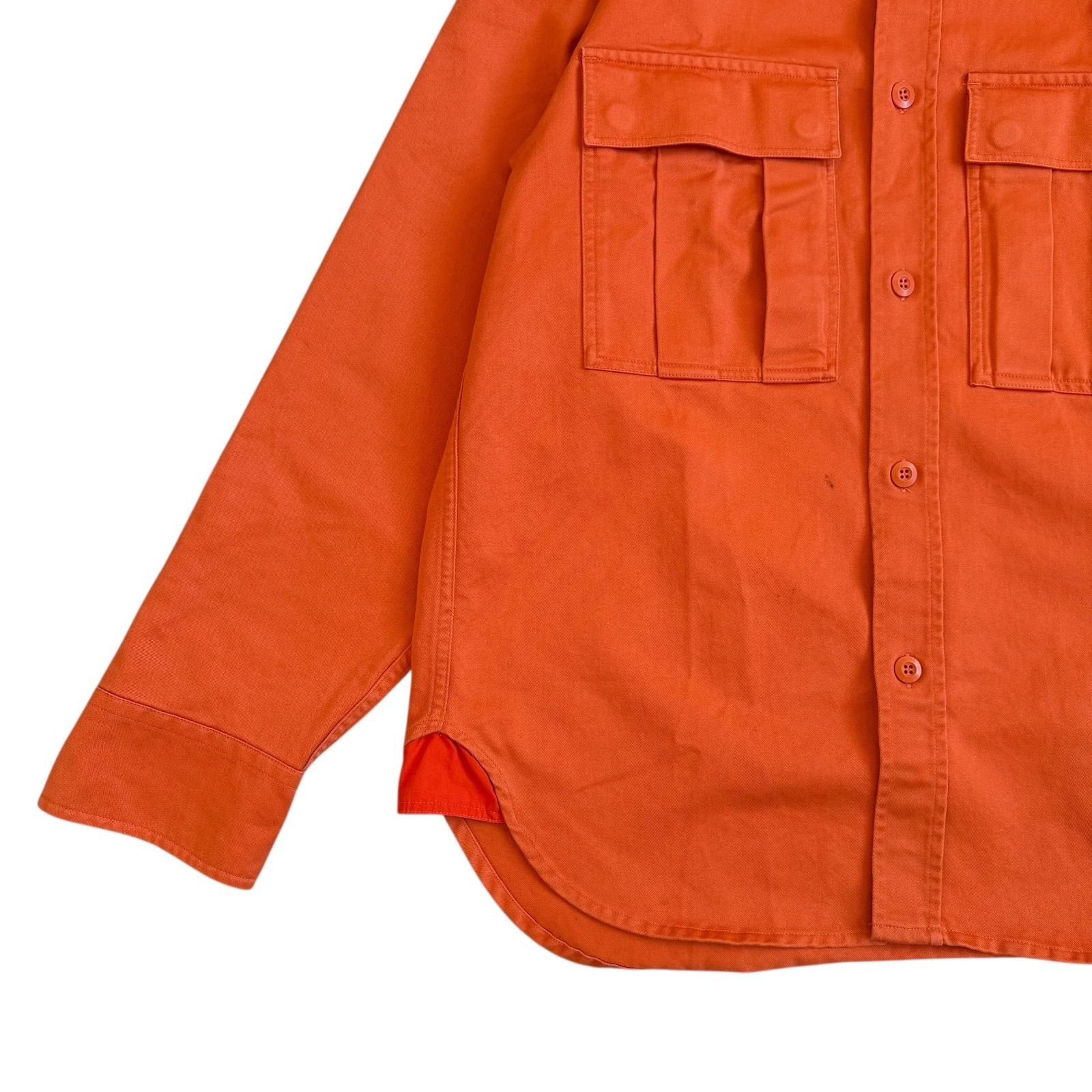 DIESEL / ディーゼル コットンツイルワークシャツ 刺繍ロゴ ファスナー