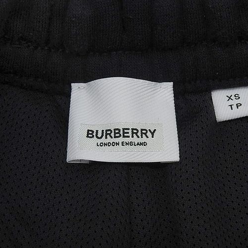 BURBERRY(バーバリー) ロゴハーフパンツ ボトムス ショートパンツ アパレル ファッション スエットパンツ XS コットン ブラック黒 8050894 メンズ 40802143278【中古】【アラモード】 BURBERRY(バーバリー) ロゴハーフパンツ ボトムス ショートパンツ
