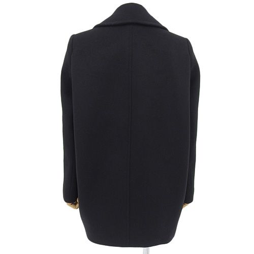 Alexander McQueen(アレキサンダーマックイーン) レザーボタン Pコート