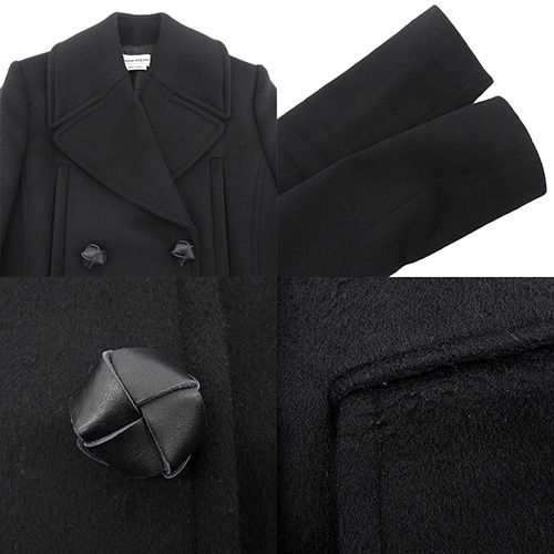 Alexander McQueen(アレキサンダーマックイーン) レザーボタン Pコート