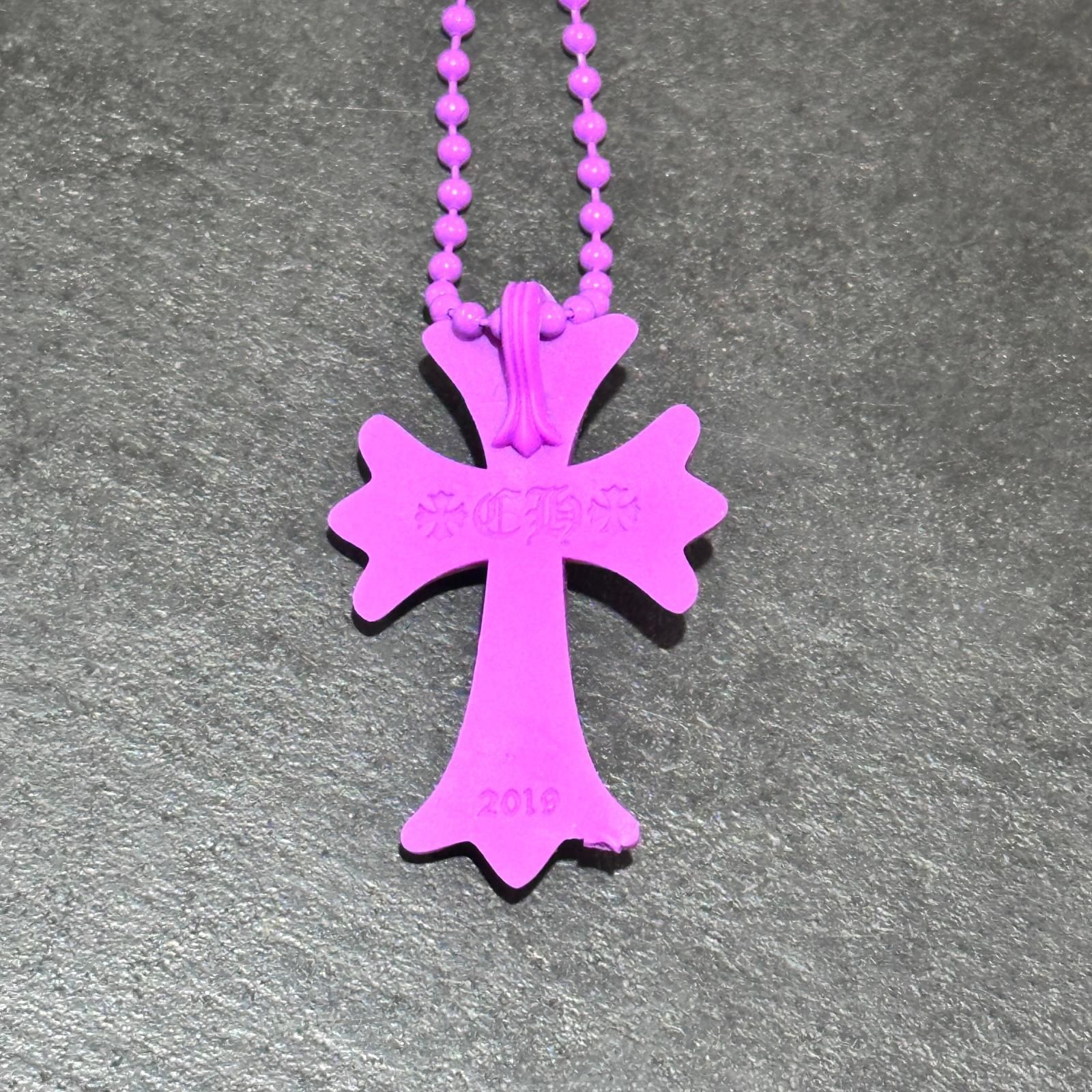 EDDYさま専用CHROME HEARTSシリコンクロスネックレス 限定】Chrome Hearts シリコン ラバー CH クロス ネックレス (CHROME