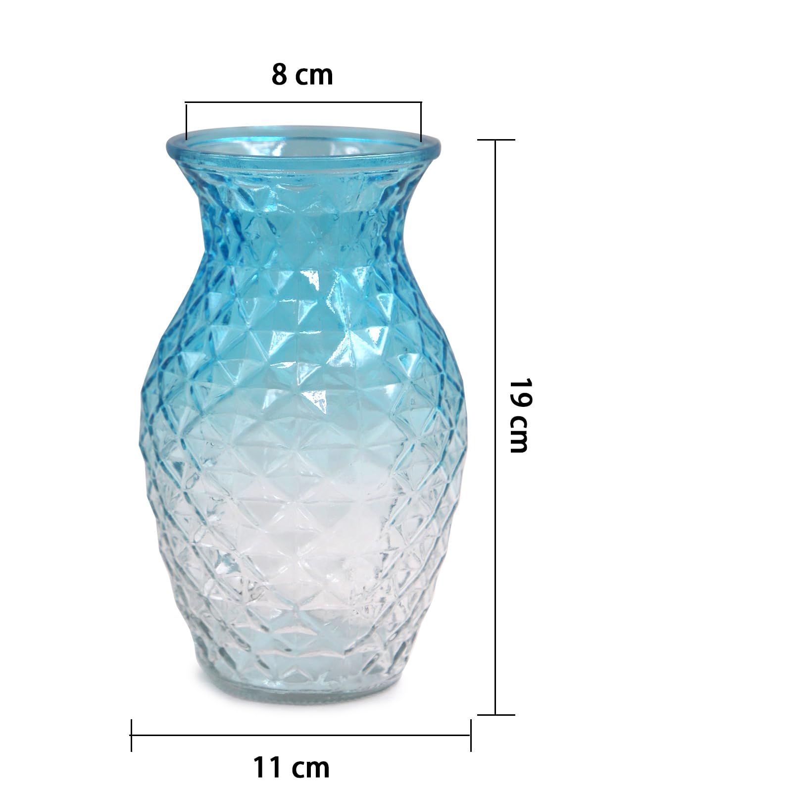 フラワーベース おしゃれ グラデーション 花器 シンプル 透明