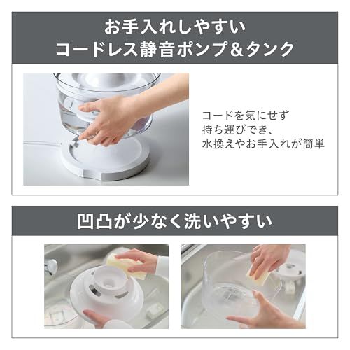 みむさま専用 ジェックス ピュアクリスタル グラッシーR 猫用 1.5L フィルター式給水