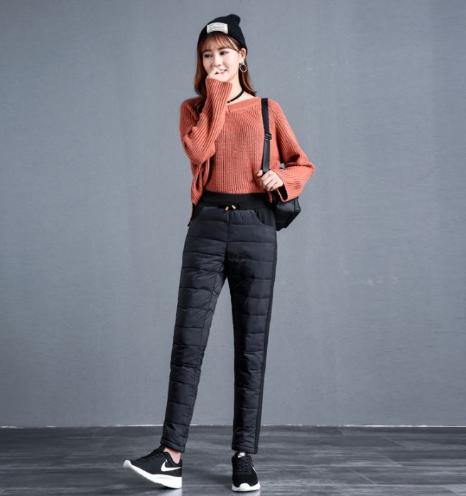 ダウンパンツ レディース ロングパンツ ボトムス キルティングパンツ