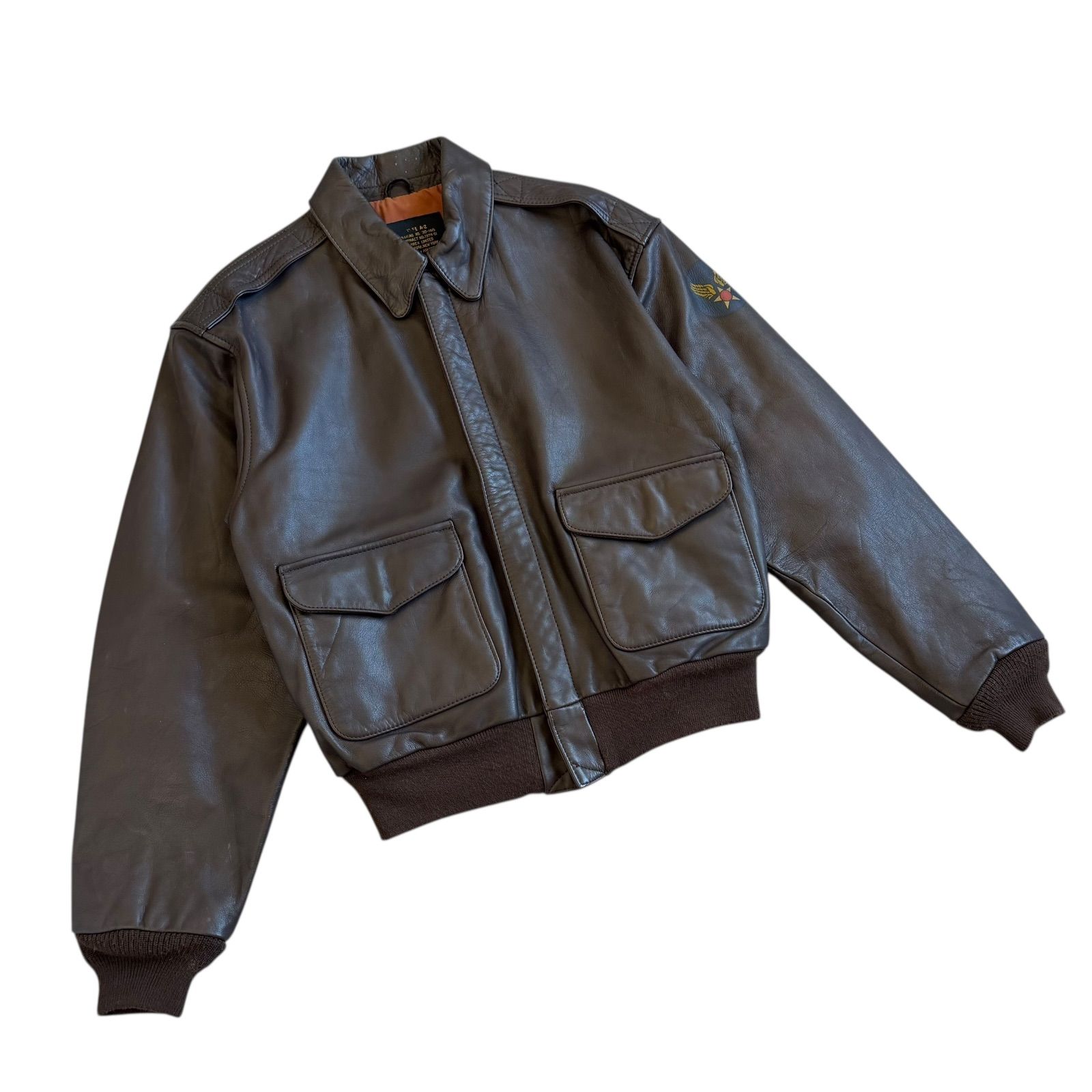 AVIREX / アヴィレックス A-2フライトレザージャケット ブラウン S