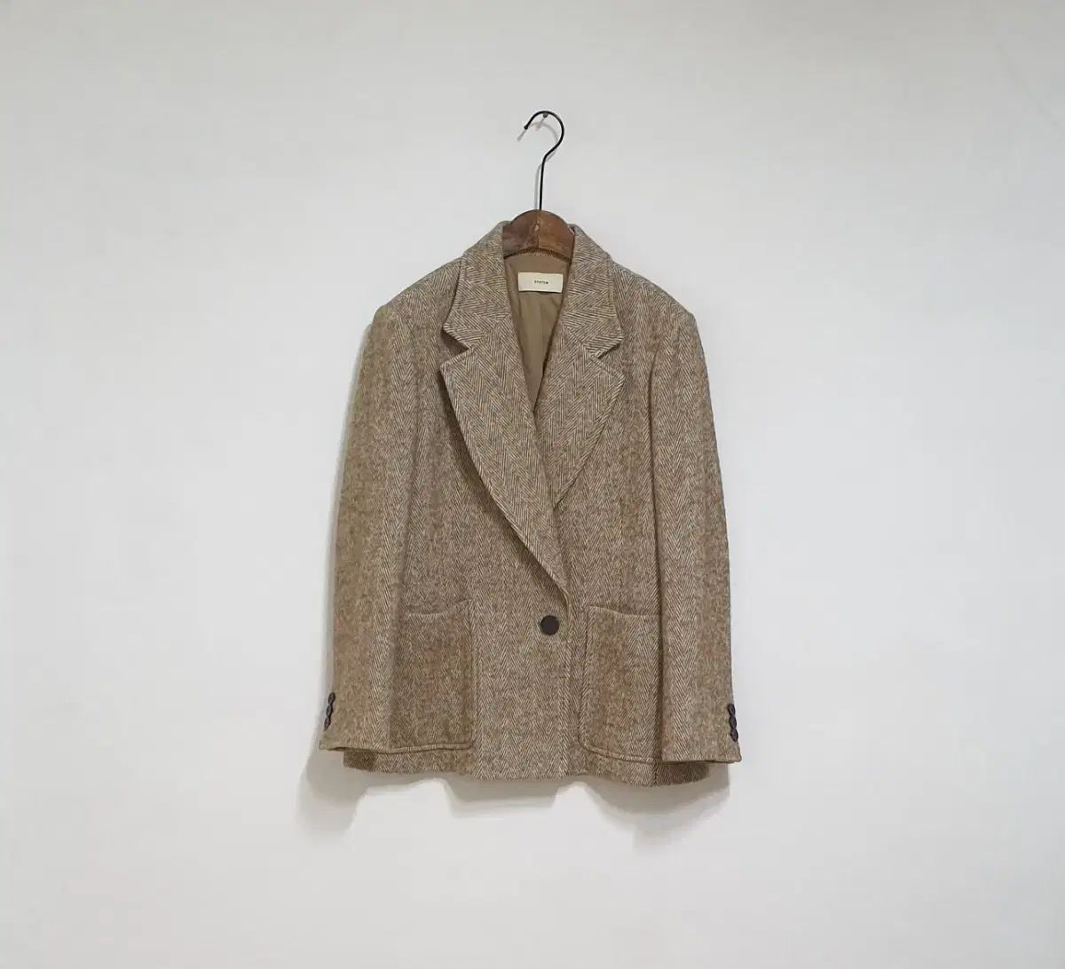 システムハン HAN サム ヘリンボーン ジャケットコート