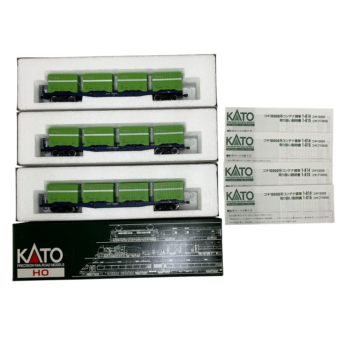 KATO 1 814 コキ10000 4両セット HOゲージ 鉄道模型