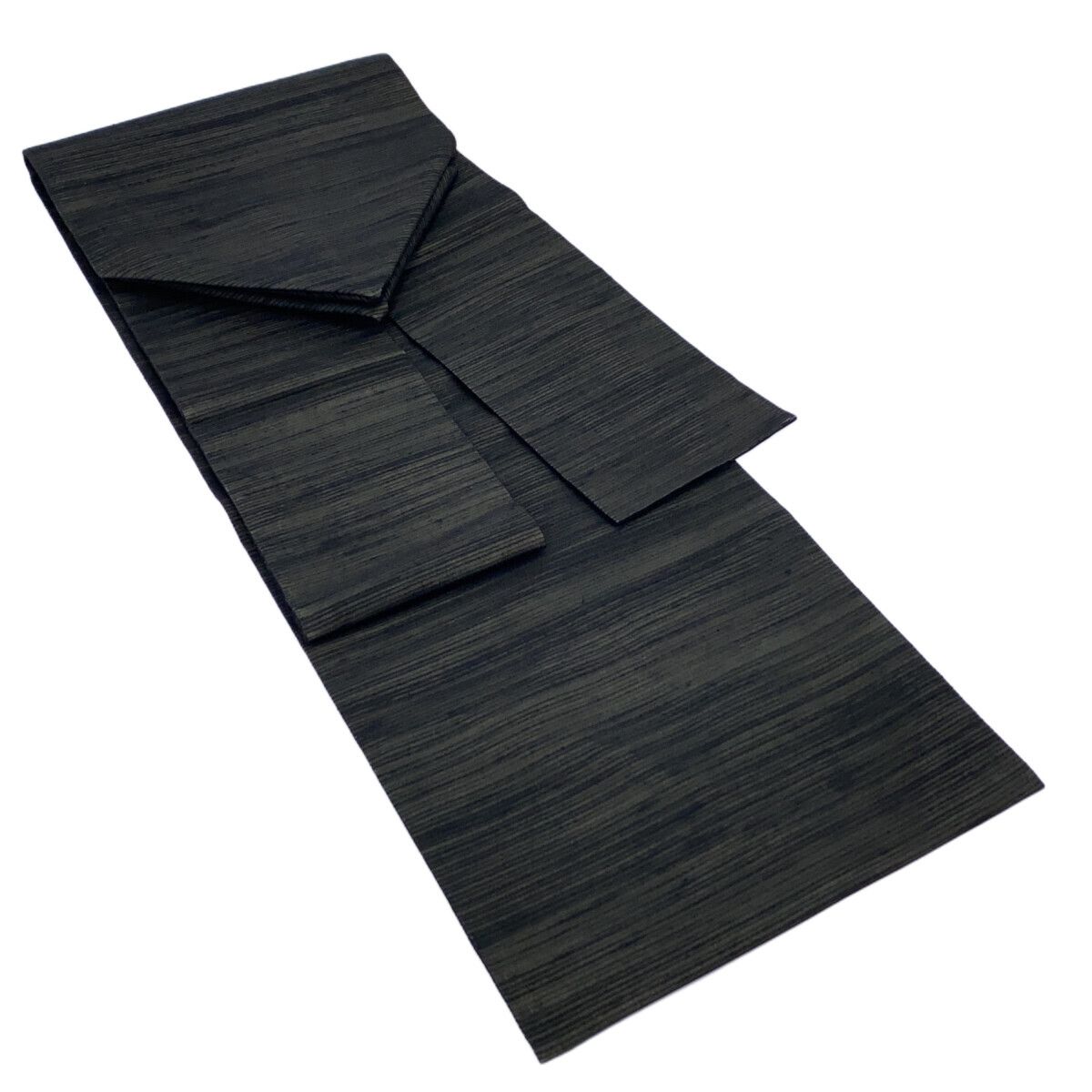 名古屋帯 絽 黒 ブルー 絞り 仕立上がり 12145