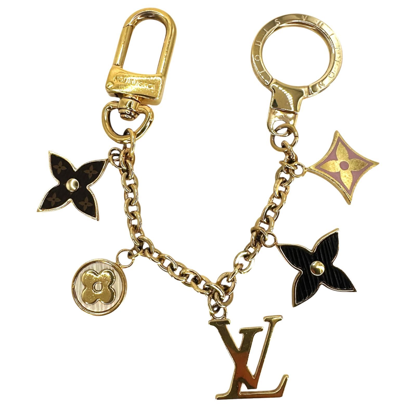 Louis Vuitton ルイ ヴィトン バッグチャーム チェーン M 69008 ビジューサック シュンヌ スプリング ストリート キーホルダー 品 -B 9304