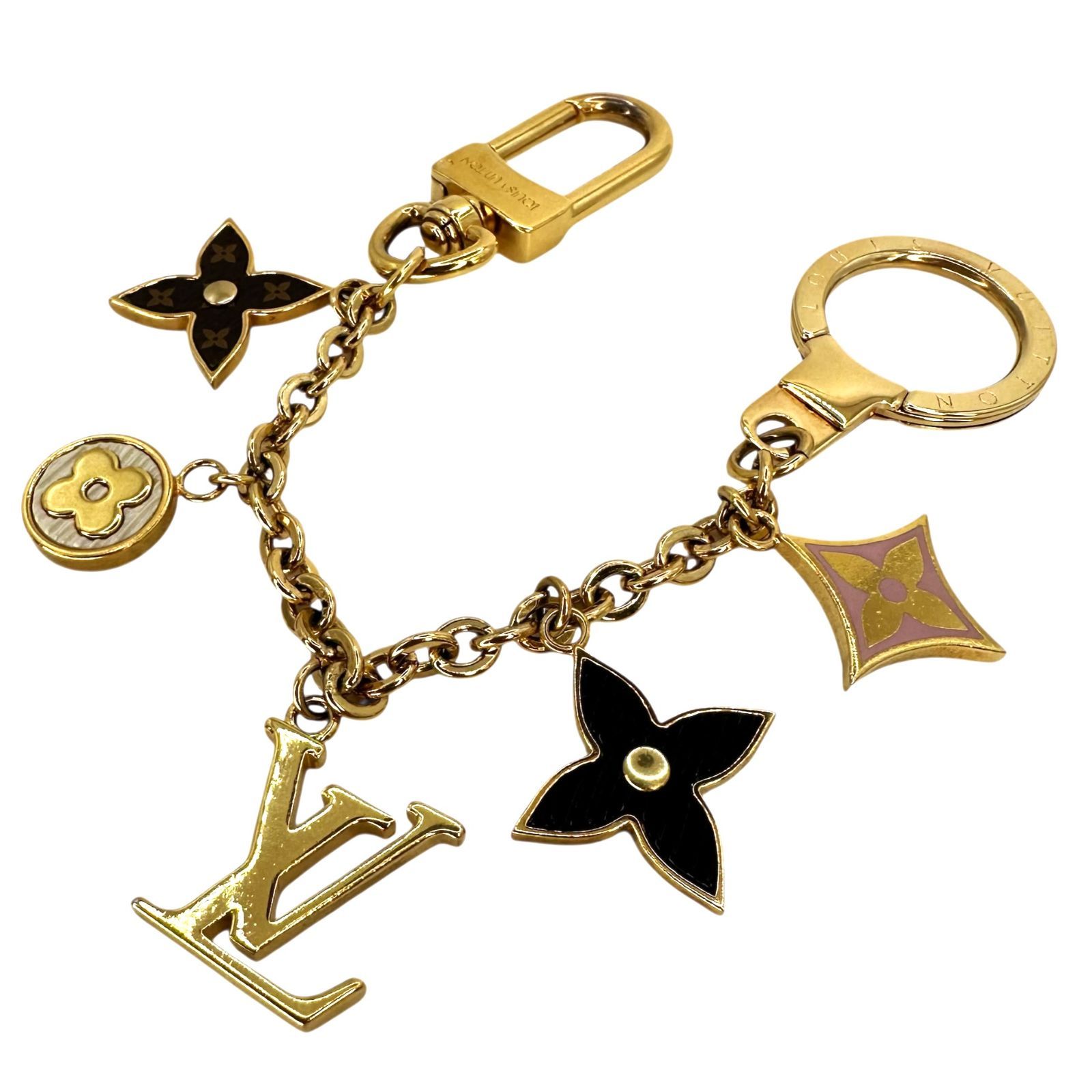 Louis Vuitton ルイ ヴィトン バッグチャーム チェーン M 69008 ビジューサック シュンヌ スプリング ストリート キーホルダー 品 -B 9304