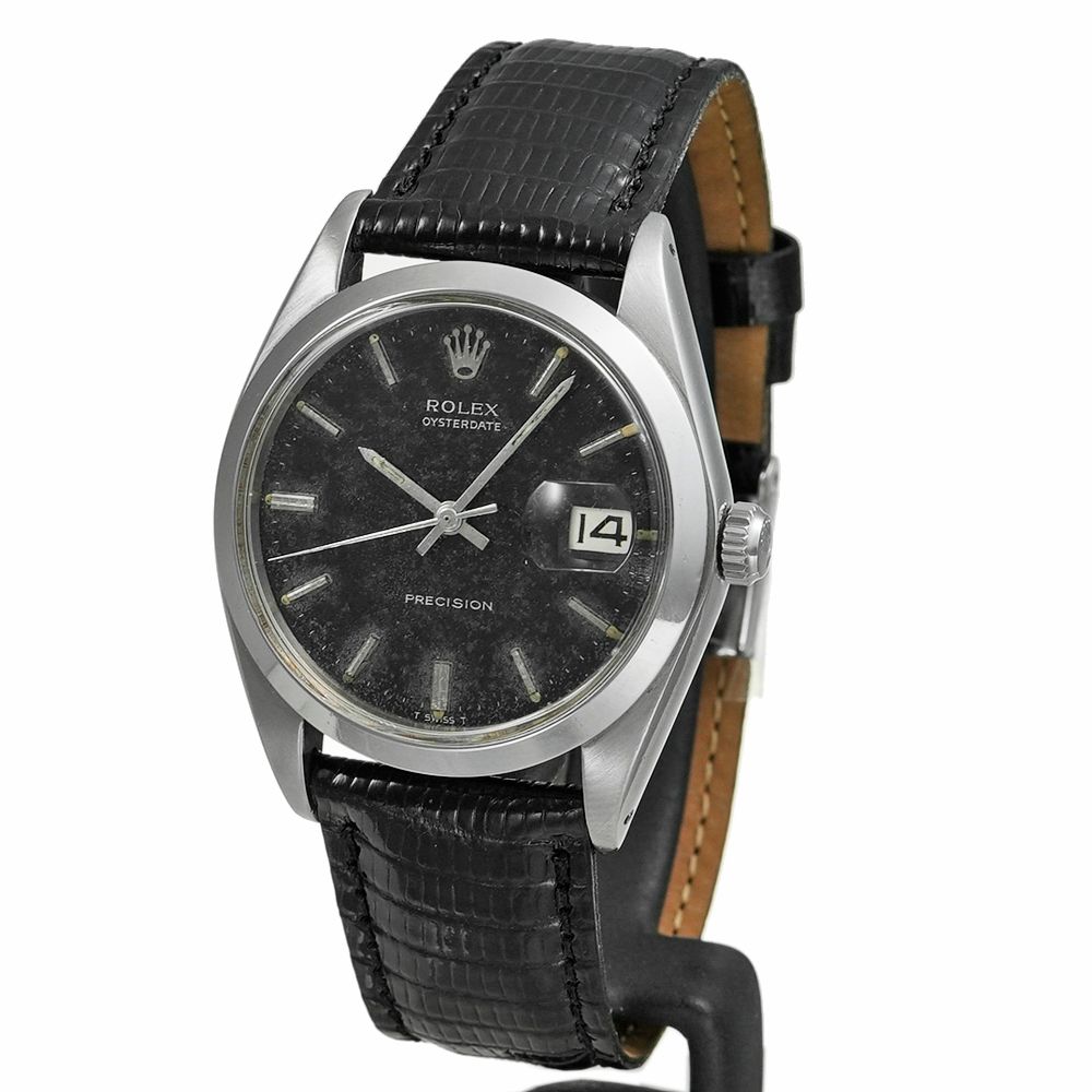 ROLEX オイスターデイト ブラックミラー 1969年頃 Ref 6694 アンティーク品 メンズ 腕時計
