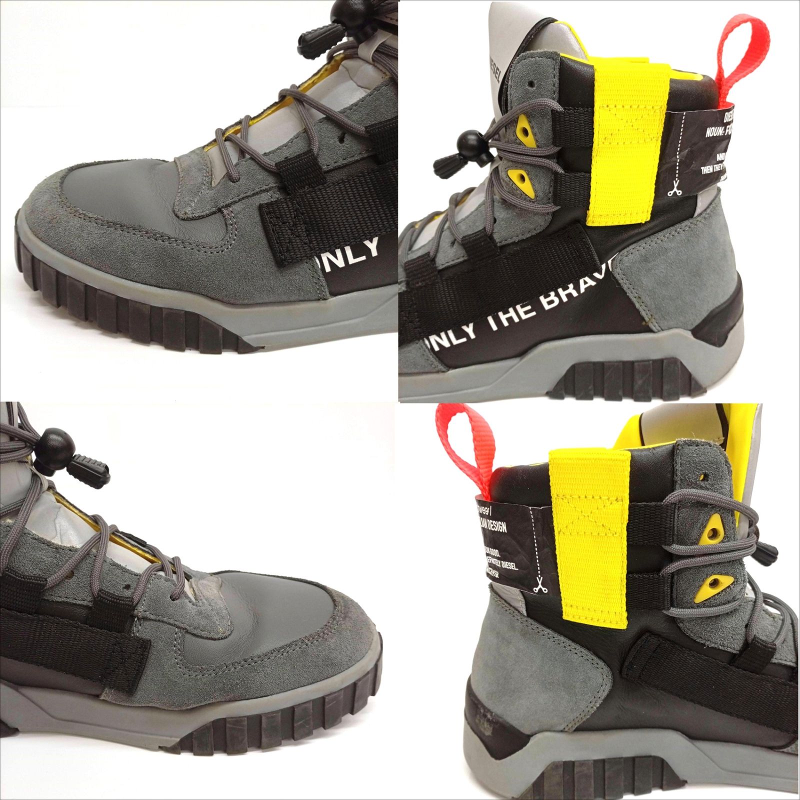 ディーゼル DIESEL スエード ハイカット メンズスニーカー RN 93243 28 5 cm グレー JA 25669