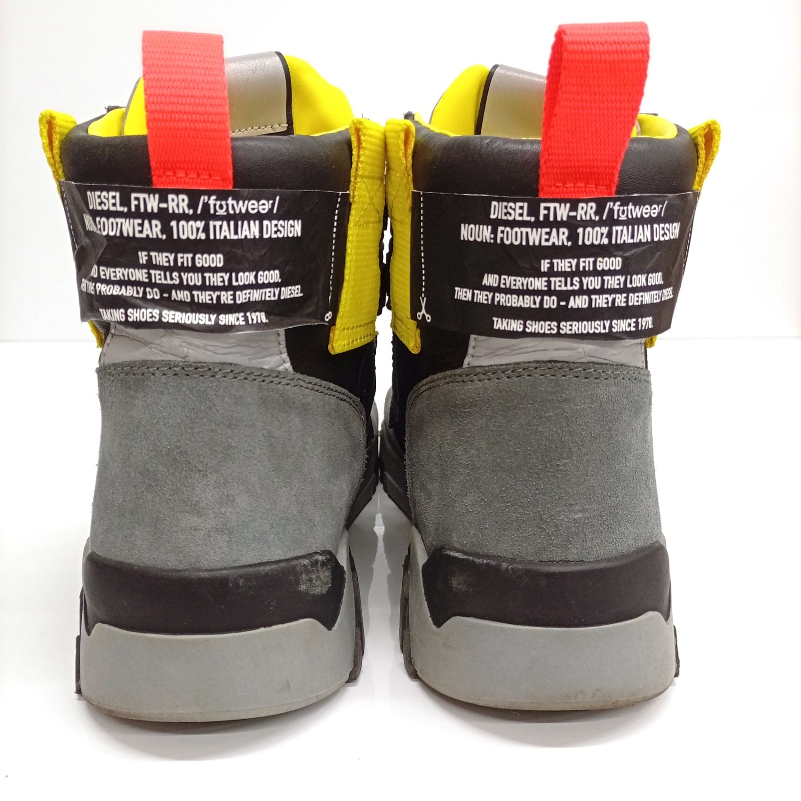  ディーゼル DIESEL スエード ハイカット メンズスニーカー RN 93243 28 5 cm グレー JA 25669 スニーカー 靴