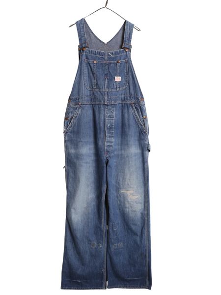 【期間限定】PAYDAY 50's〜60'sオーバーオール　インディゴ PAYDAY（ペイデイ） フロントオープンオーバーオール 40年代復刻