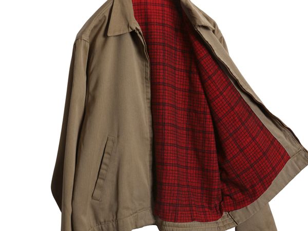 50s ☆ ギャバジン ジャケット メンズ L 程/ ヴィンテージ 無地