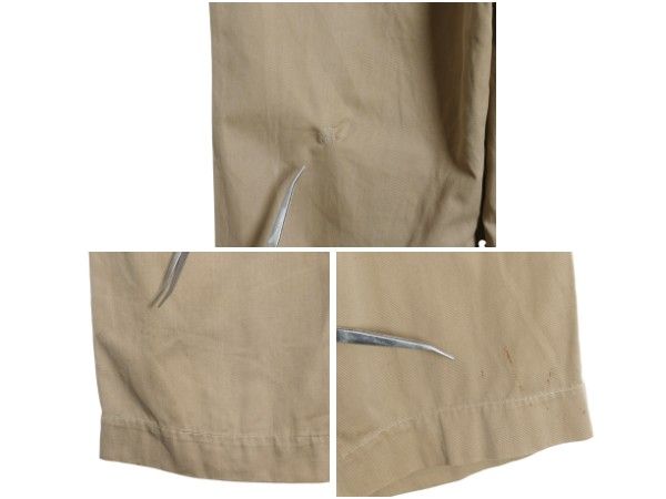 40s〜USA製　チノパン　初期バックポケットなし　 USMC ステンシル付 40s〜USA製 チノパン 初期バックポケットなし USMC ステンシル付