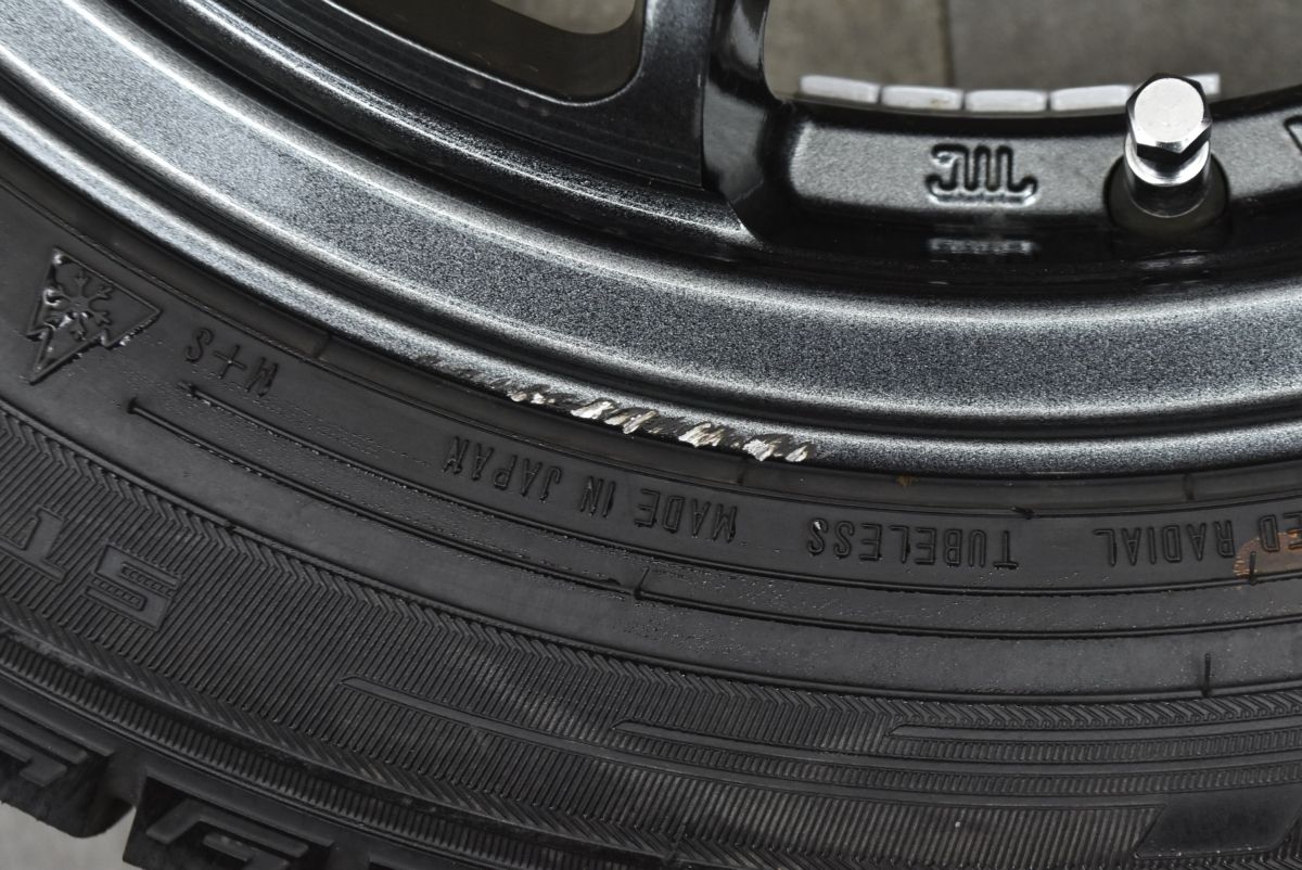  バリ溝 エステローザ 15 in 4 5 J 45 PCD 100 ダンロップ WM 03 165 60 R デリカミニ WD フ クロスオーバー ソリオ ハスラー 15インチ タイヤ ホイールセット