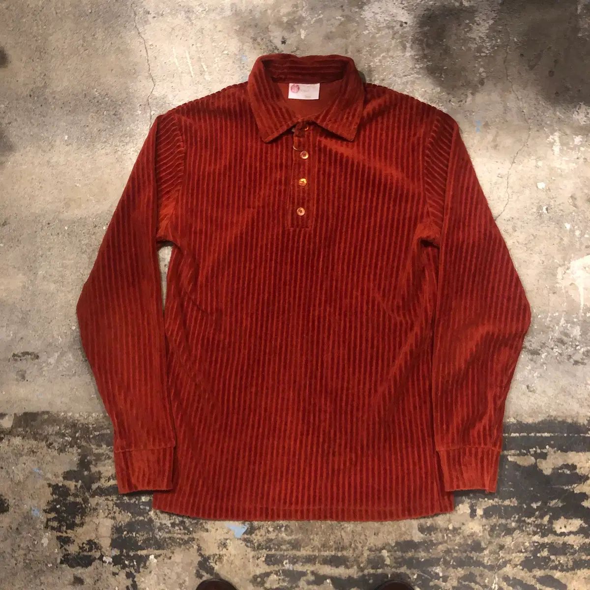 70年代 シアーズ ベロアシャツ M