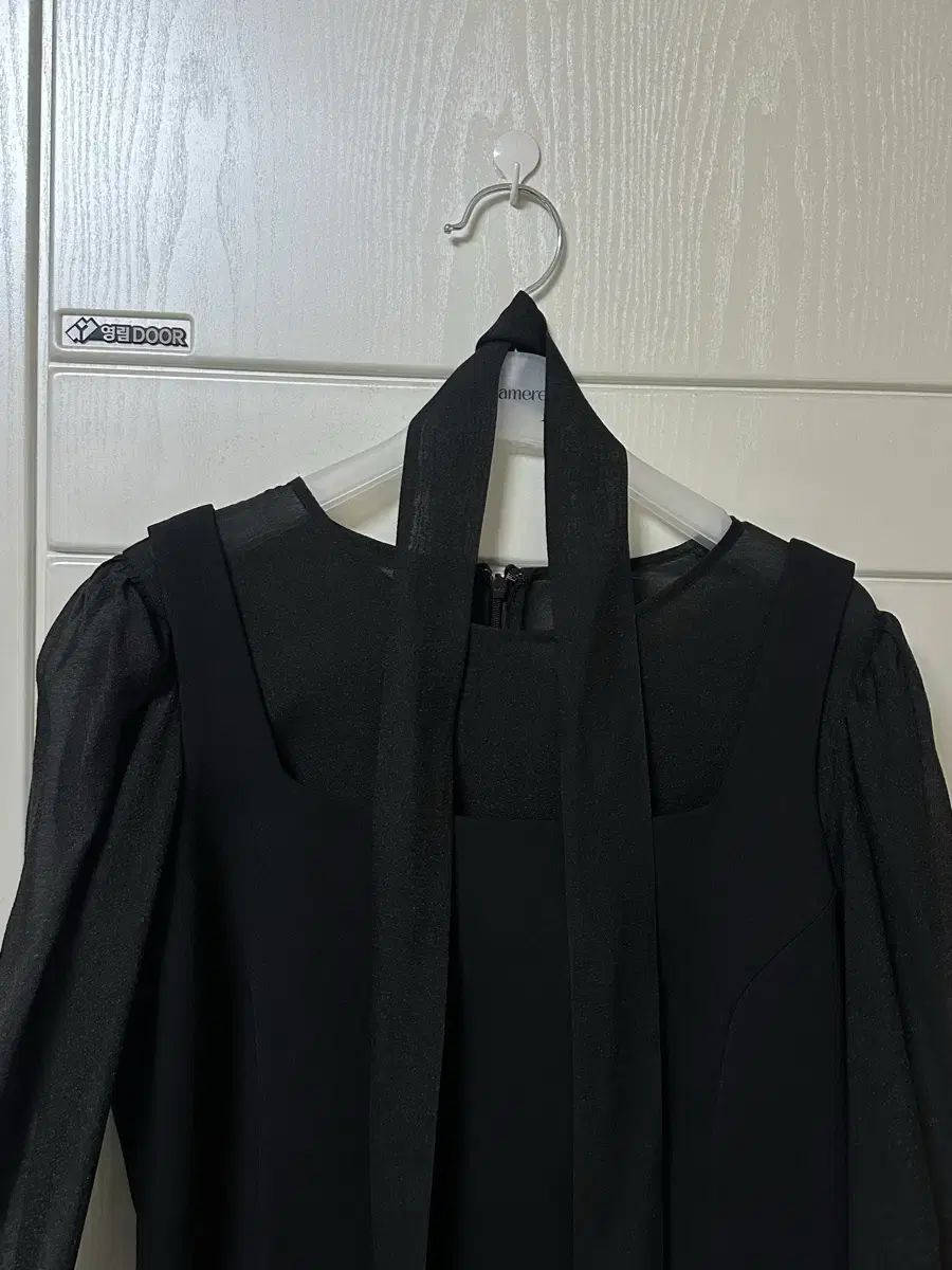  ラメレイ Sheer layered tie dress 長袖 七分袖 その他