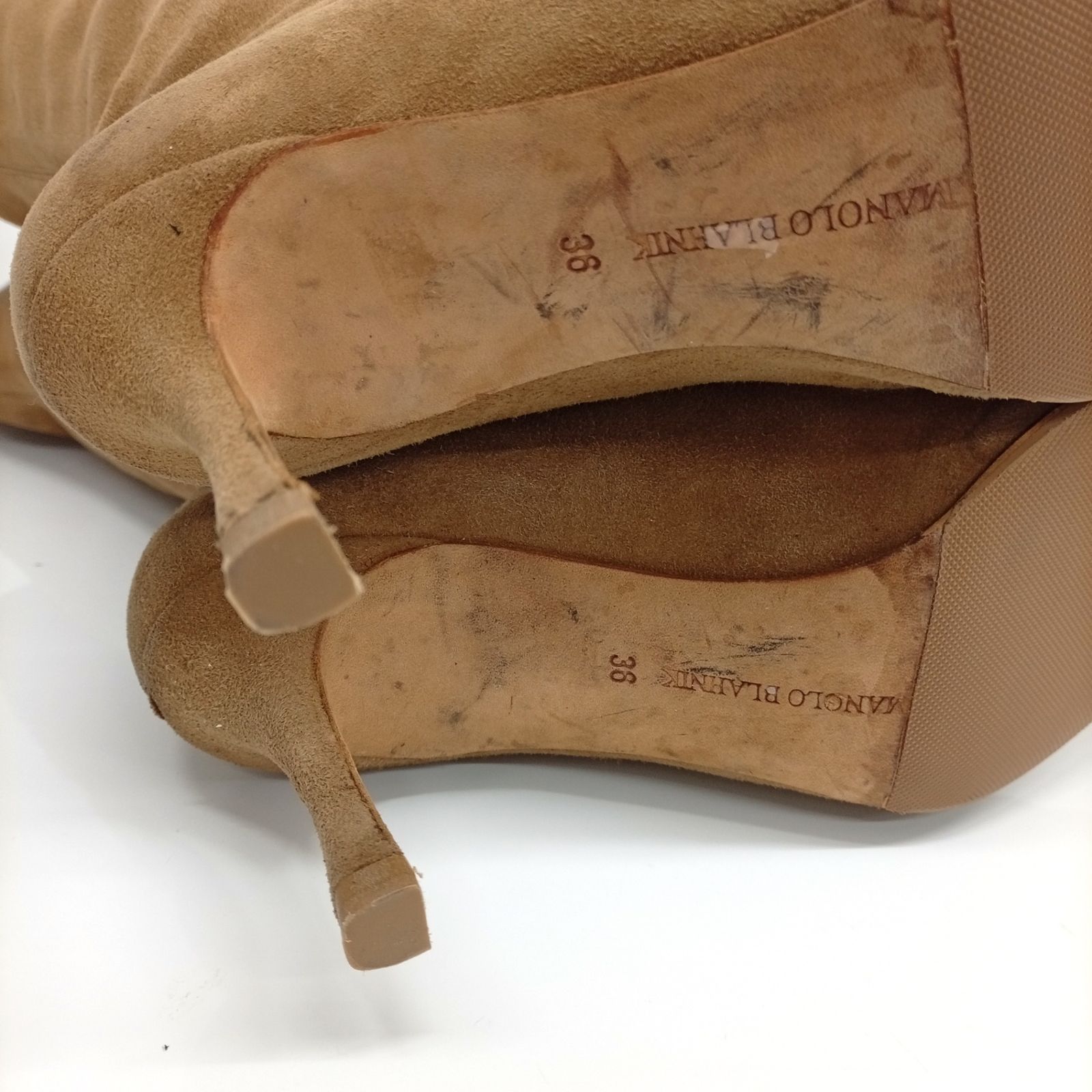 MANOLO BLAHNIK マノロブラニク スエード ブーツ ロングブーツ