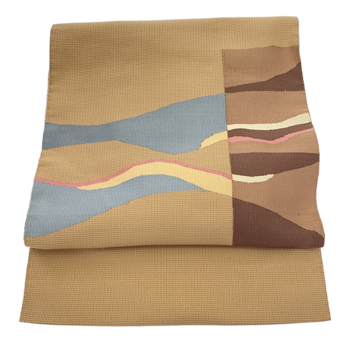 名古屋帯 ベージュ ♥品 仕立上がり 12142