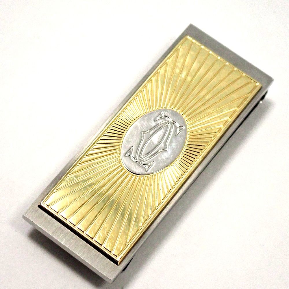 Th1001771 カルティエ デコール C ドゥ カルティエ マネークリップ SS