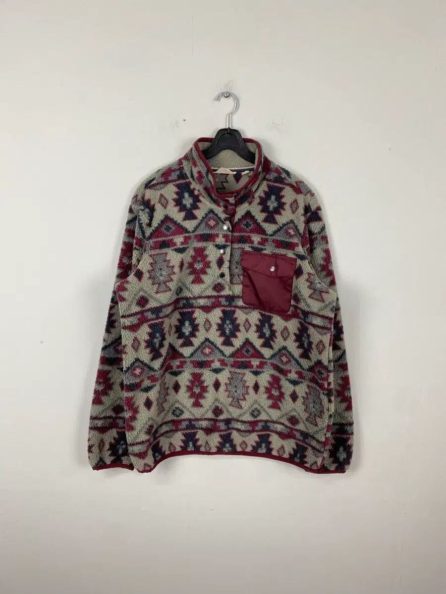 Weatherproof アズテック フリース プルオーバー ハーフジップ L