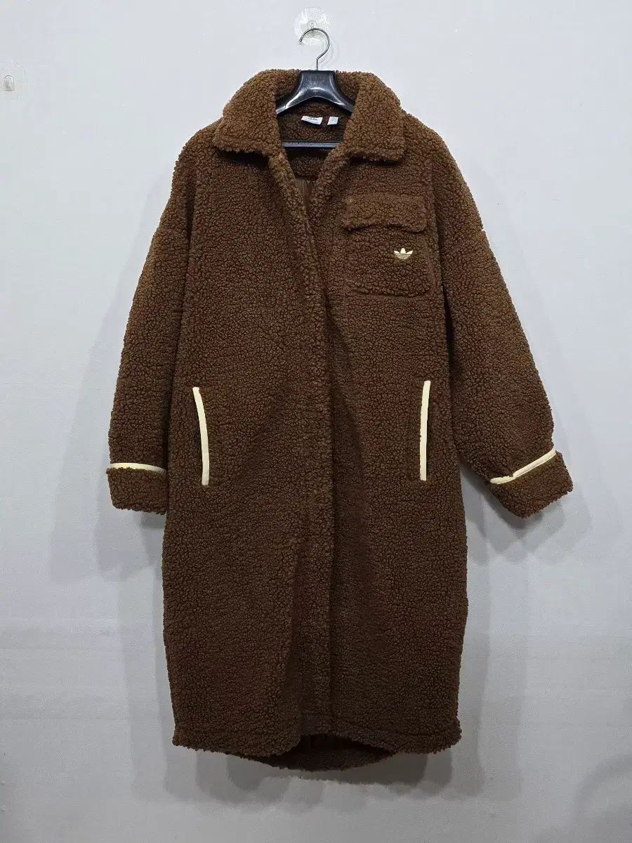 L アディダス シェルパ フリース ボア ロング ジャケット