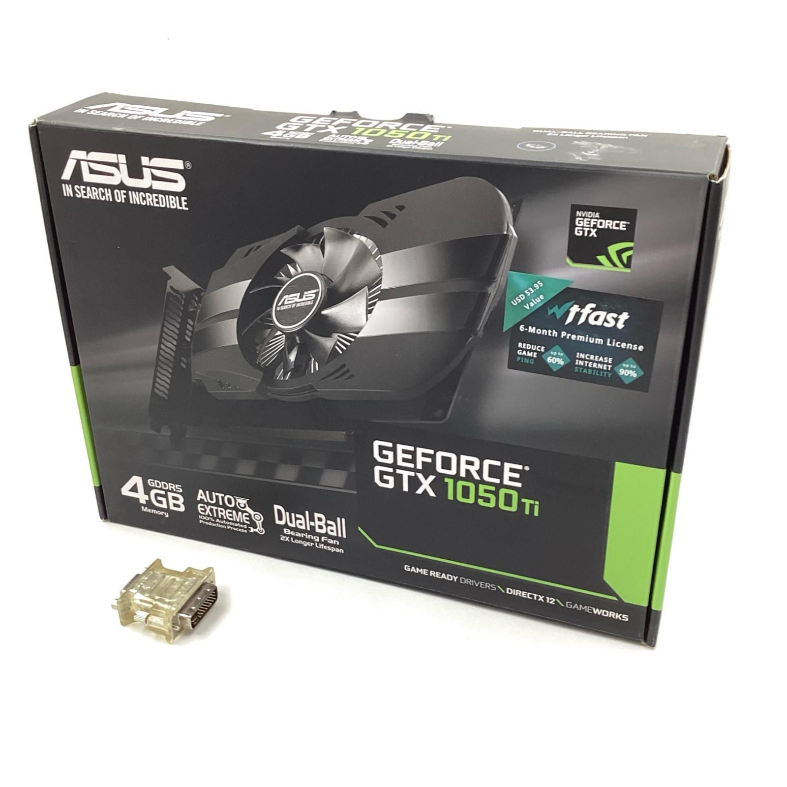 ASUS GTX 1050ti 4G 動作確認済み 『箱 取説あり』