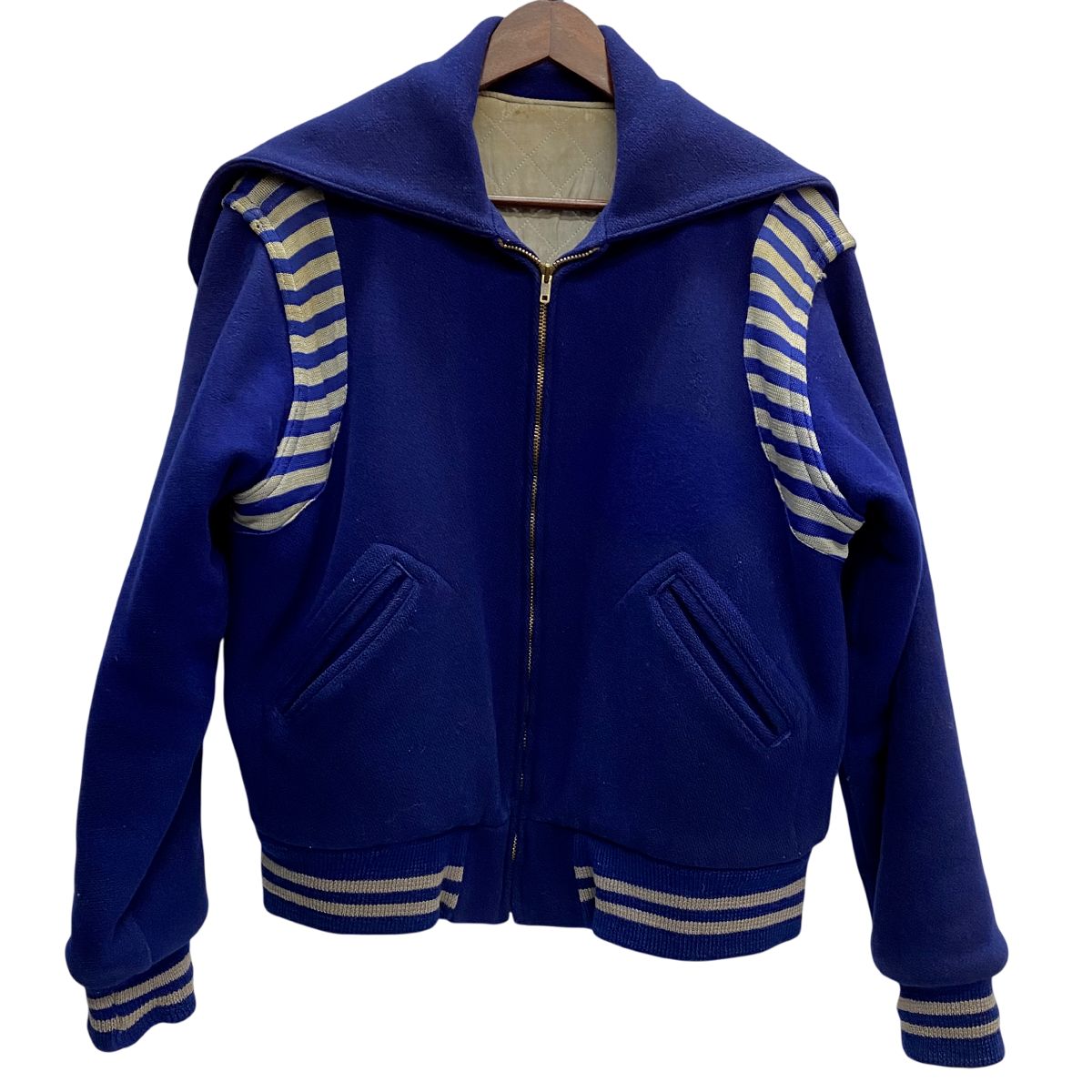 70s 80s ウールスタジャン　セーラーカラー 70s〜80s ウールスタジャン セーラーカラー