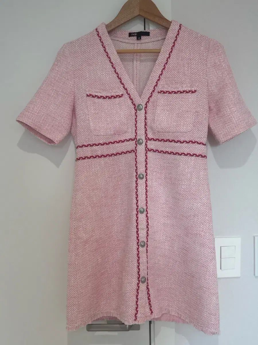 マージュ ピンク ツイード ONE PIECE