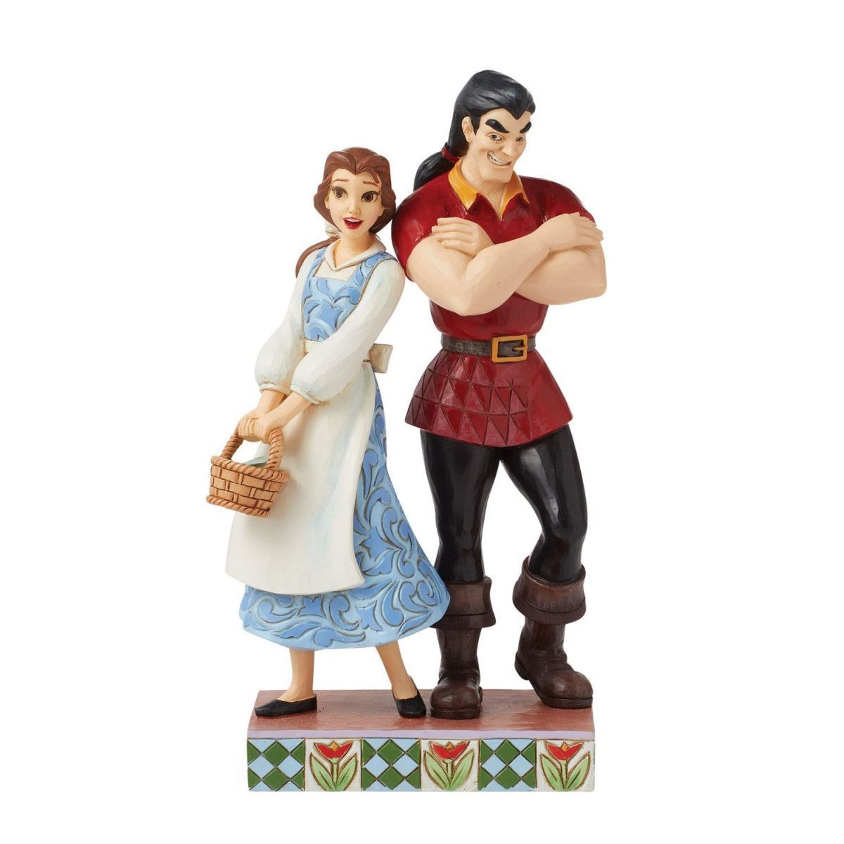 ベルvsガストン フィギュア 美女と野獣 ディズニートラディション ジムショア ベル vs ガストン 21.2cm 美女と野獣 | ディズニー トラディションズ