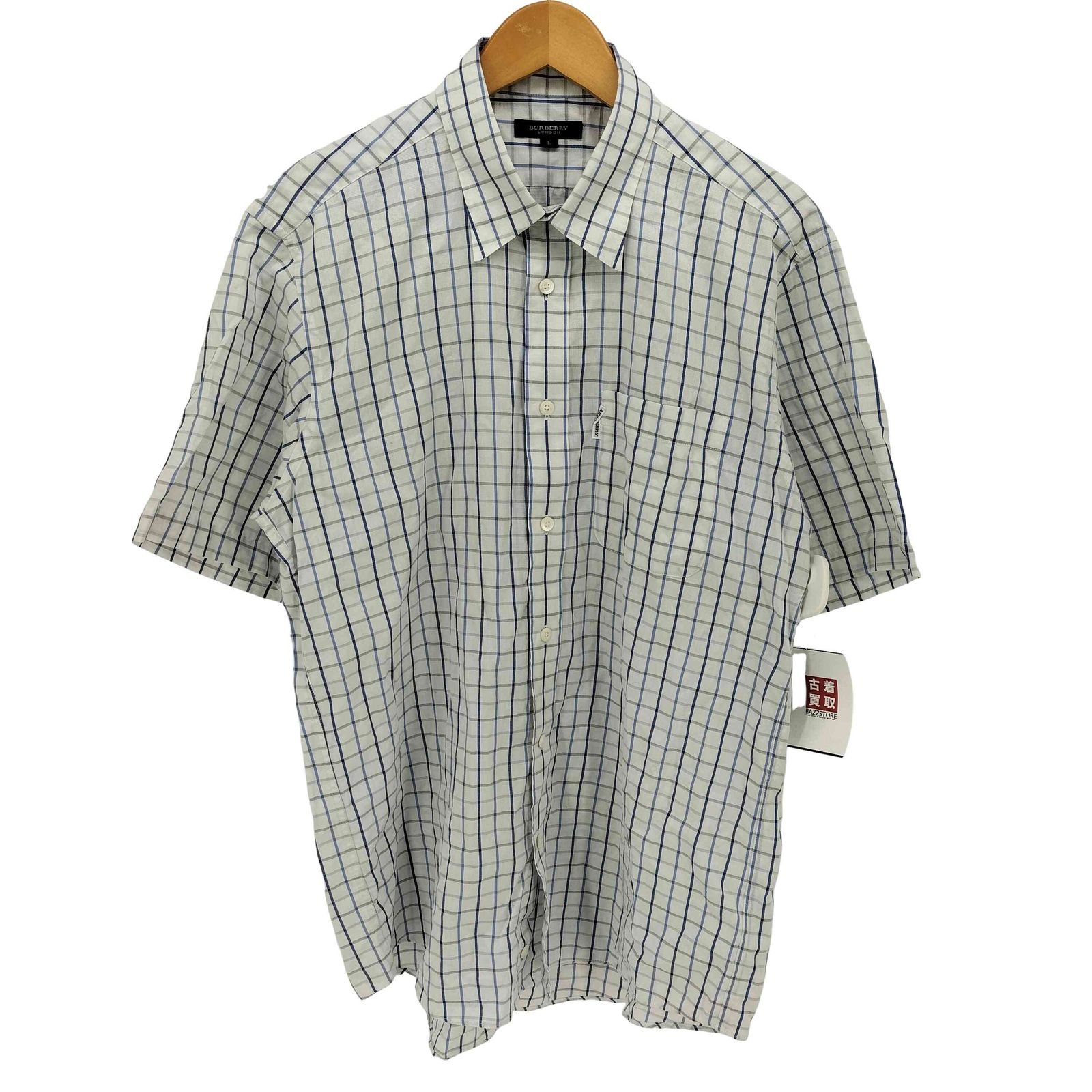BURBERRY LONDON(バーバリーロンドン) レギュラーカラーL/S チェックシャツ メンズ import：L 【中古】【ブランド古着バズストア】 バーバリーロンドン BURBERRY LONDON グラフチェック S/S レギュラー