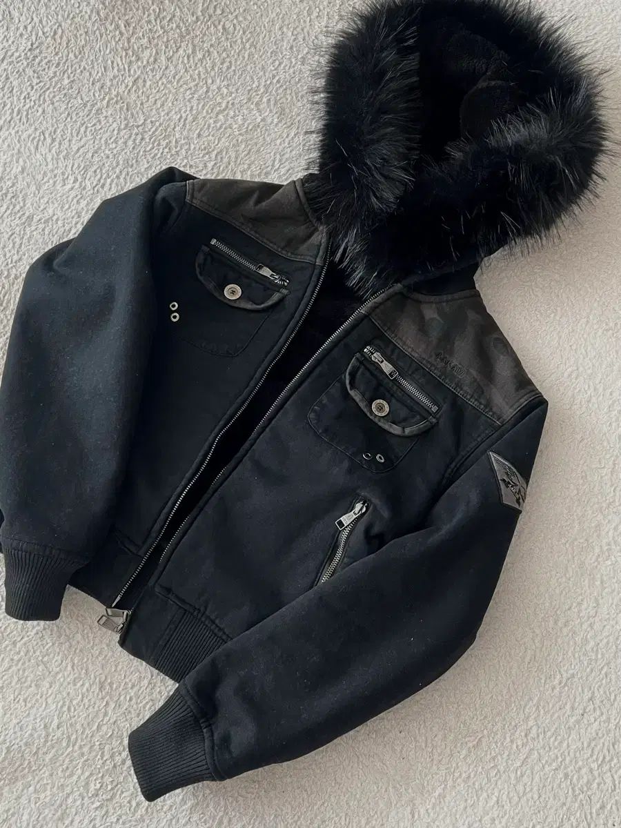 アーカム ファー カモフラ ジャケット Fur Camo Contrast Jacket