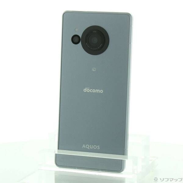 中古品〕 AQUOS R8 256GB ブルー SH-52D docomo SIMフリー【196