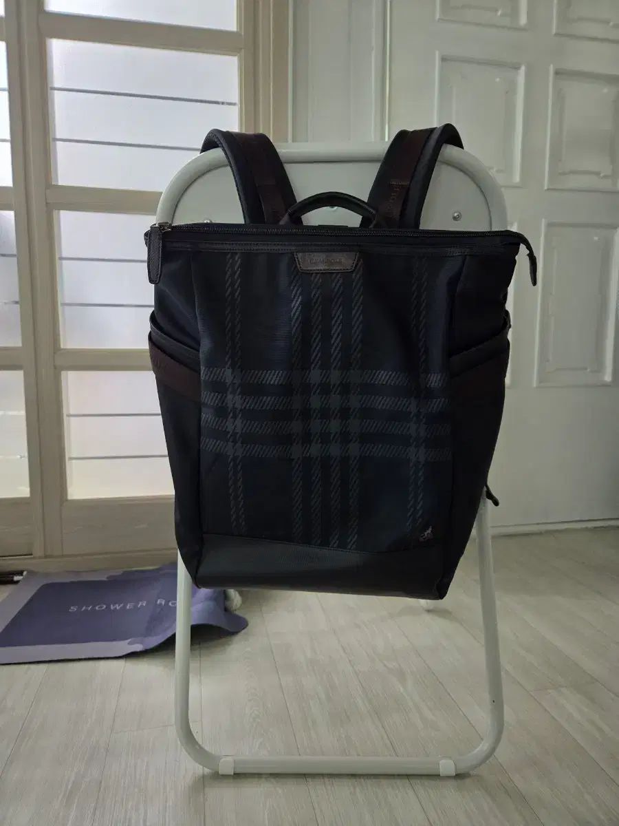 BEAN POLE ビーンポール ブラック CHECK ノート 本 バッグ バックパック メンズ