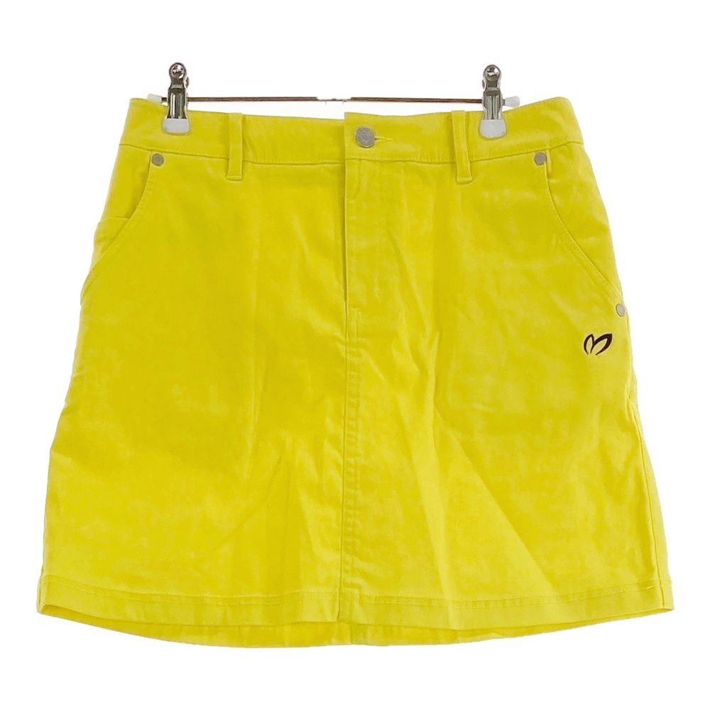 サイズ 1 MASTER BUNNY EDITION マスターバニーエディション 10周年 ストレッチスカート イエロー系 ゴルフウェア レディース ストスト