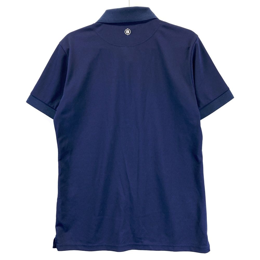 サイズ：M BRIEFING GOLF ブリーフィング 半袖ポロシャツ ネイビー系