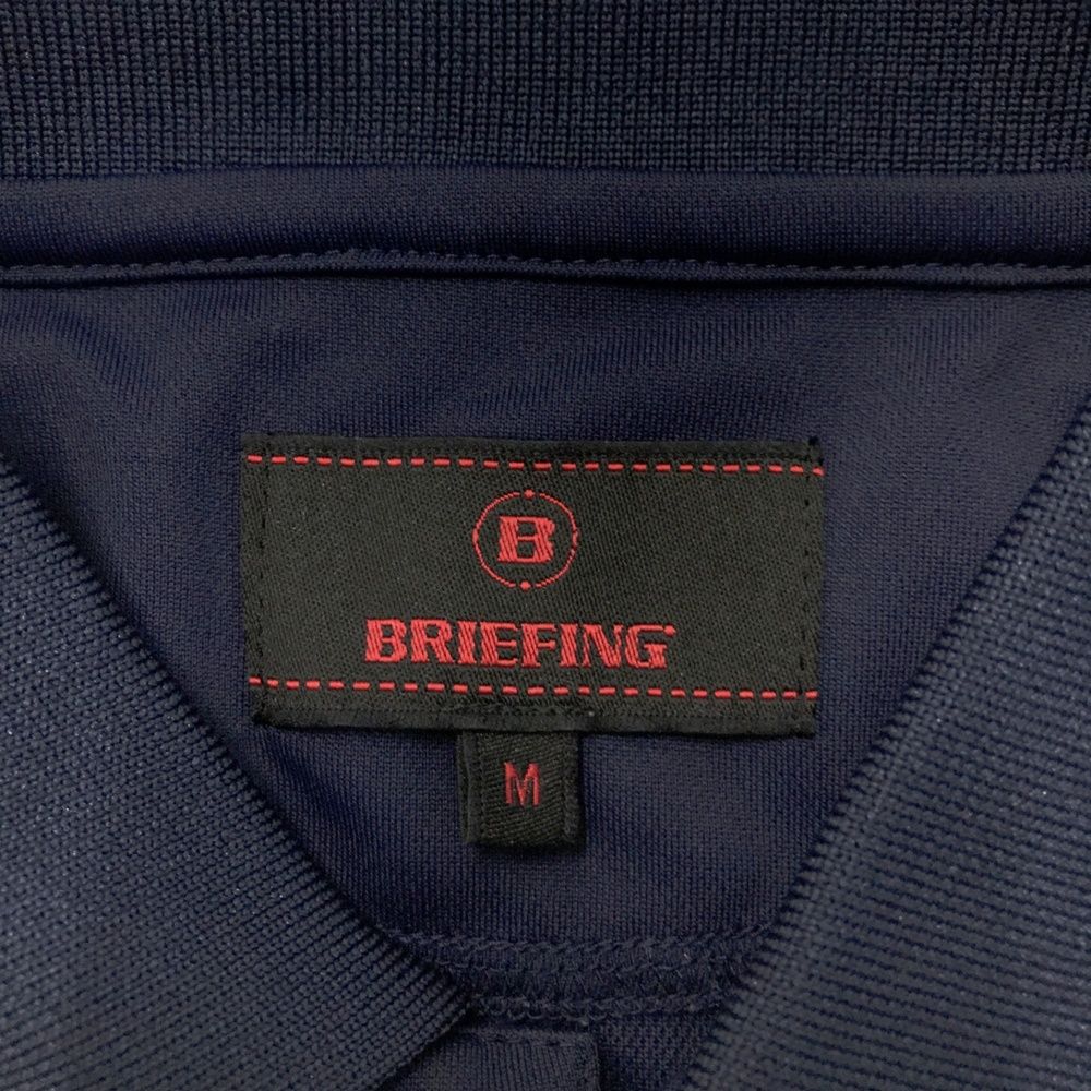 サイズ：M BRIEFING GOLF ブリーフィング 半袖ポロシャツ ネイビー系