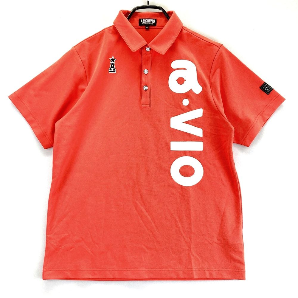 アルチビオ arcvio ポロシャツ 新品 46 サイズ：46 ARCHIVIO アルチビオ 半袖ポロシャツ オレンジ系