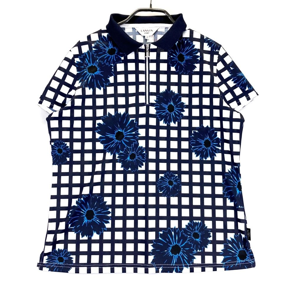 サイズ：42 LANVIN SPORT ランバン スポール ハーフジップ半袖