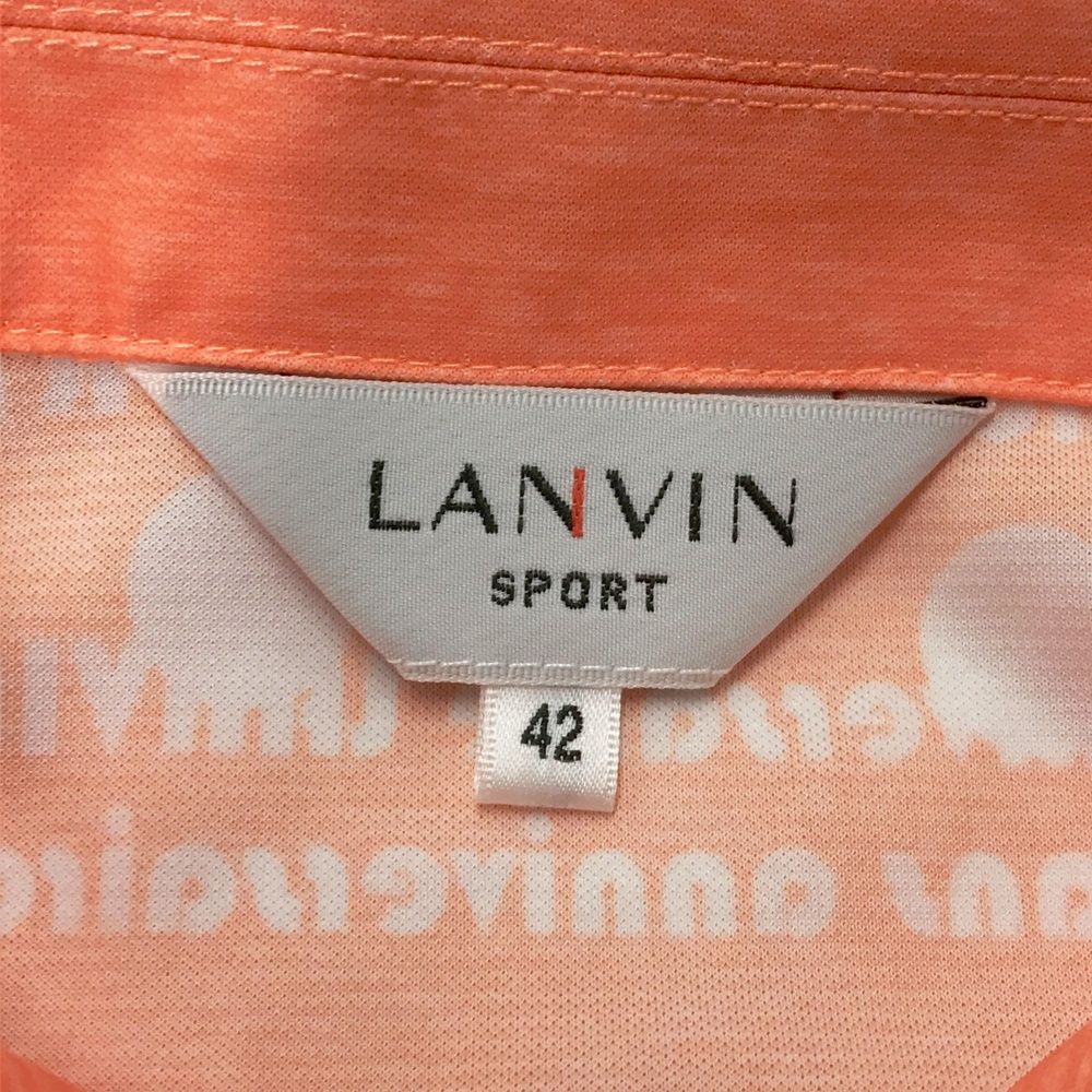 サイズ：42 LANVIN SPORT ランバン スポール ハーフジップ半袖