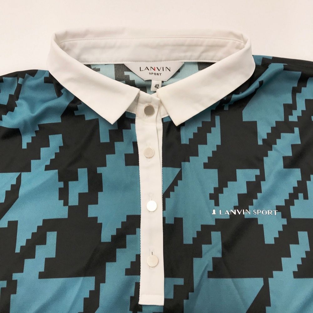 サイズ：42 LANVIN SPORT ランバン スポール ロゴ入り 半袖ポロシャツ